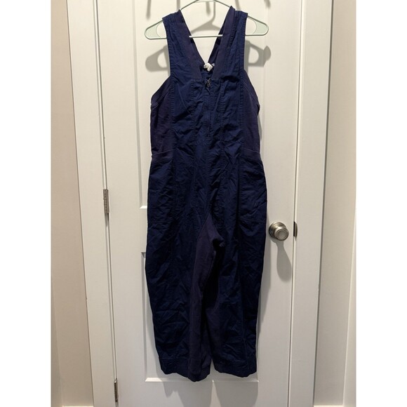 Daily Practice by Anthropologie Zip-Front Jumpsuit Sleeveless Pocket MP Blue - Picture 4 of 9